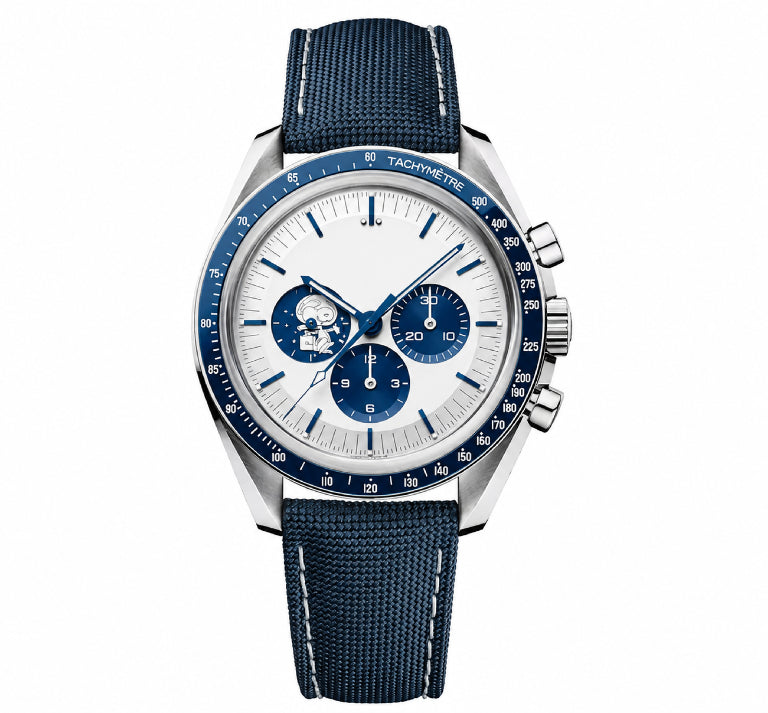 Premium Silver Chronograph Watch